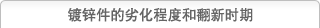 镀锌件的劣化程度和翻新时期